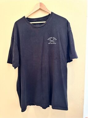 Vans Black Short Sleeve Crewneck Tee with Small Chest Graphic